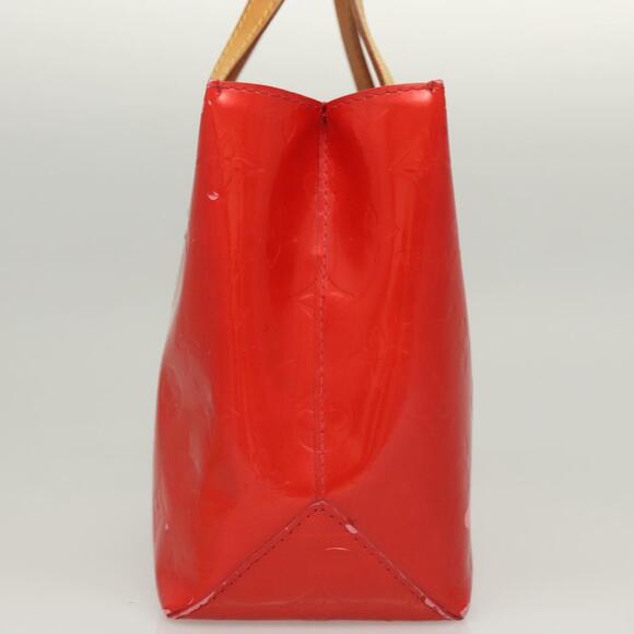 LOUIS VUITTON Monogram Vernis Reade PM Hand Bag Red Rouge M91088 - Picture 5 of 12